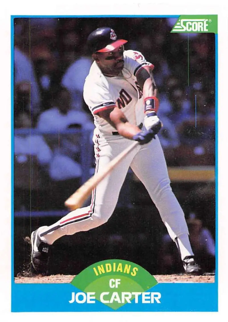 1989 Score #213 Joe Carter NM-MT Cleveland Indians Baseball Card - Baseball Card Single