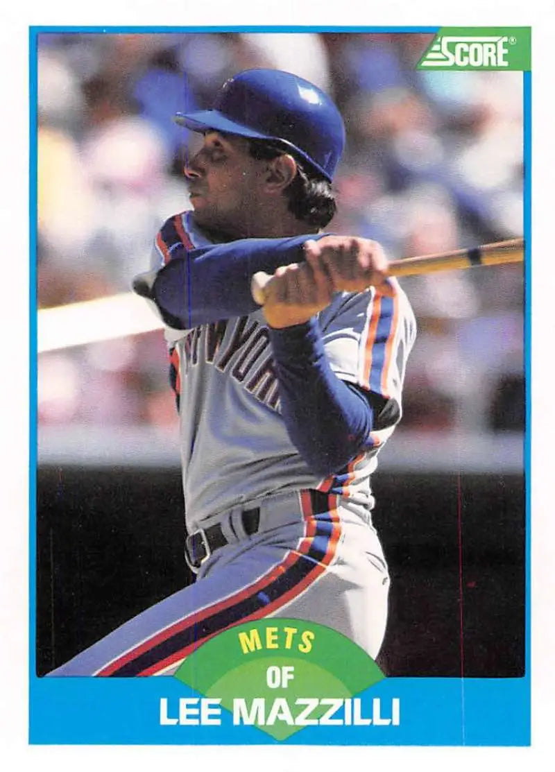 1989 Score #217 Lee Mazzilli NM-MT New York Mets Baseball Card - Baseball Card Single