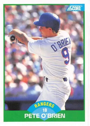 1989 Score #22 Pete O’Brien NM-MT Rangers ID:80254 - Baseball Card Single
