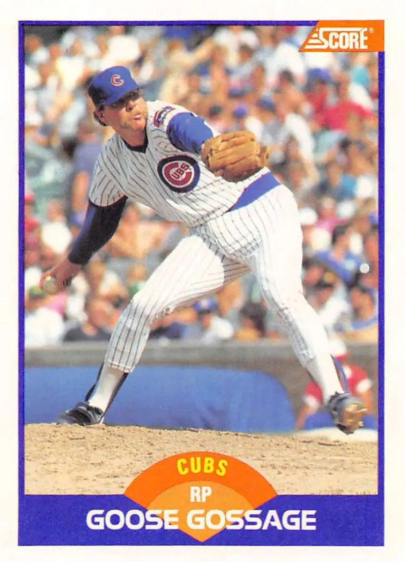 1989 Score #223 Rich Gossage NM-MT Chicago Cubs Baseball Card - Baseball Card Single