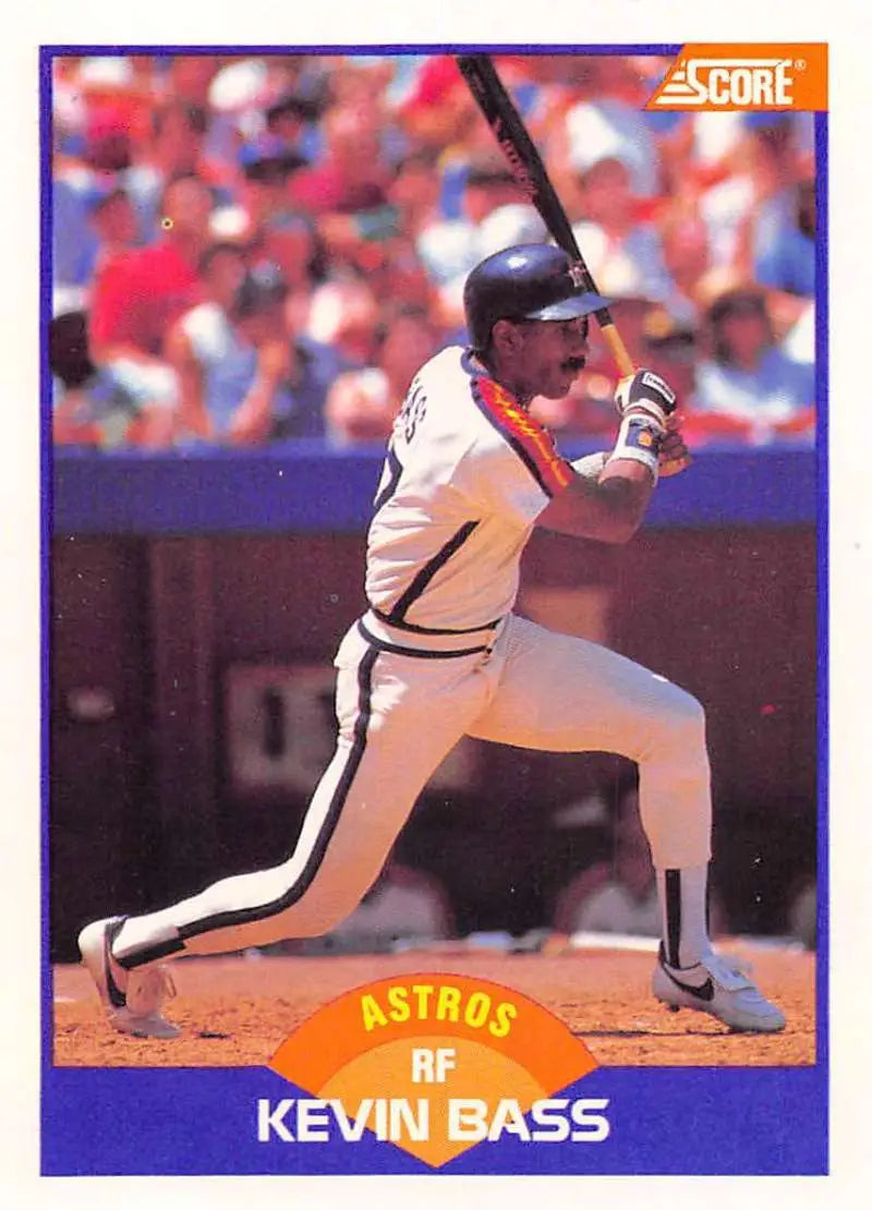 1989 Score #226 Kevin Bass NM-MT Houston Astros Baseball Card - Baseball Card Single