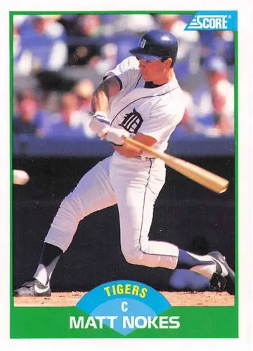 1989 Score #23 Matt Nokes NM-MT Tigers ID:80210 - Trading Cards (Singles): Baseball Card Single
