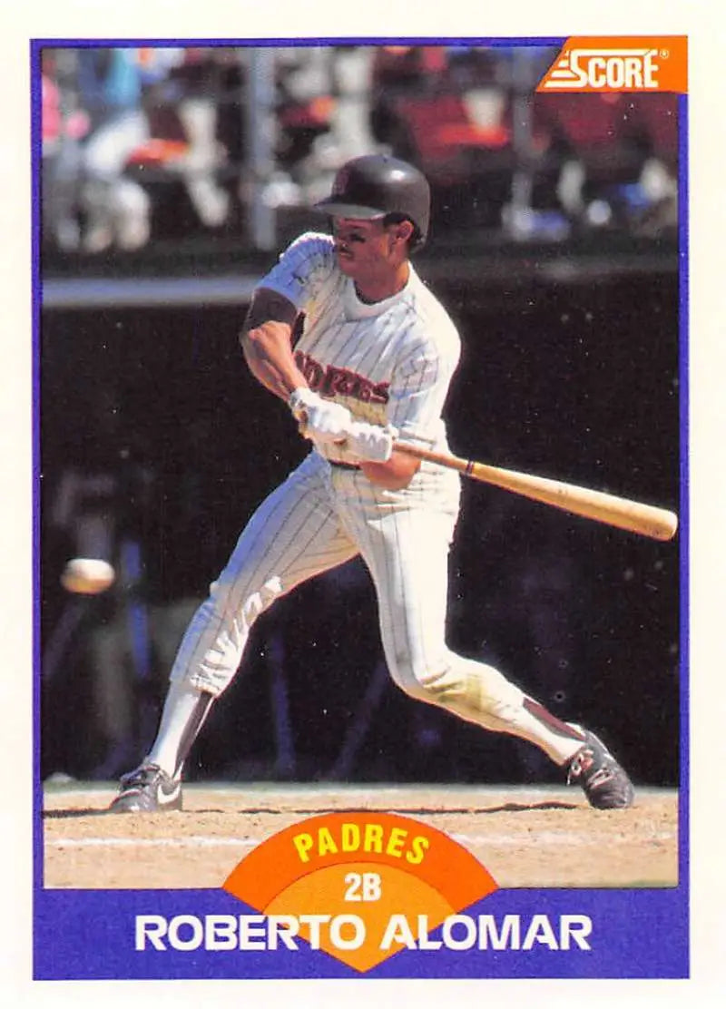 1989 Score #232 Roberto Alomar NM-MT San Diego Padres Baseball Card - Baseball Card Single