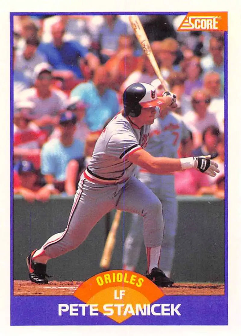 1989 Score #236 Pete Stanicek NM-MT Baltimore Orioles Baseball Card - Baseball Card Single