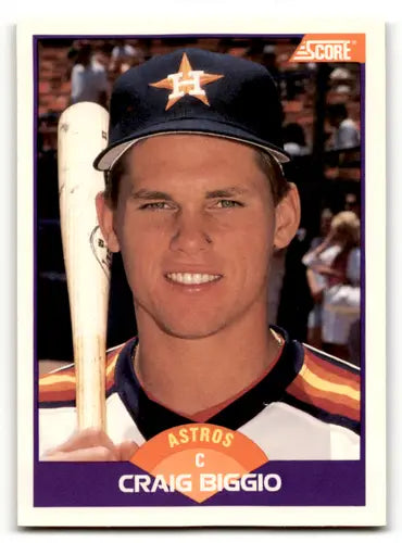 1989 Score #237 Craig Biggio NM-MT Astros ID:58512 - Baseball Card Single