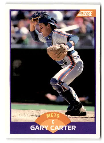 1989 Score #240 Gary Carter EX/NM Mets ID:66776 - Baseball Card Single