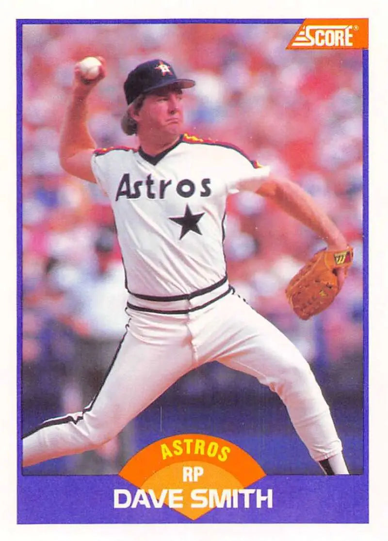 1989 Score #245 Dave Smith NM-MT Houston Astros Baseball Card - Baseball Card Single