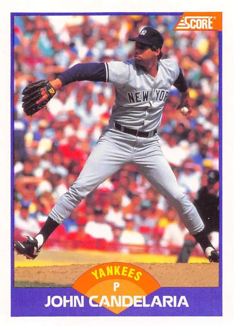 1989 Score #246 John Candelaria NM-MT New York Yankees Baseball Card - Baseball Card Single