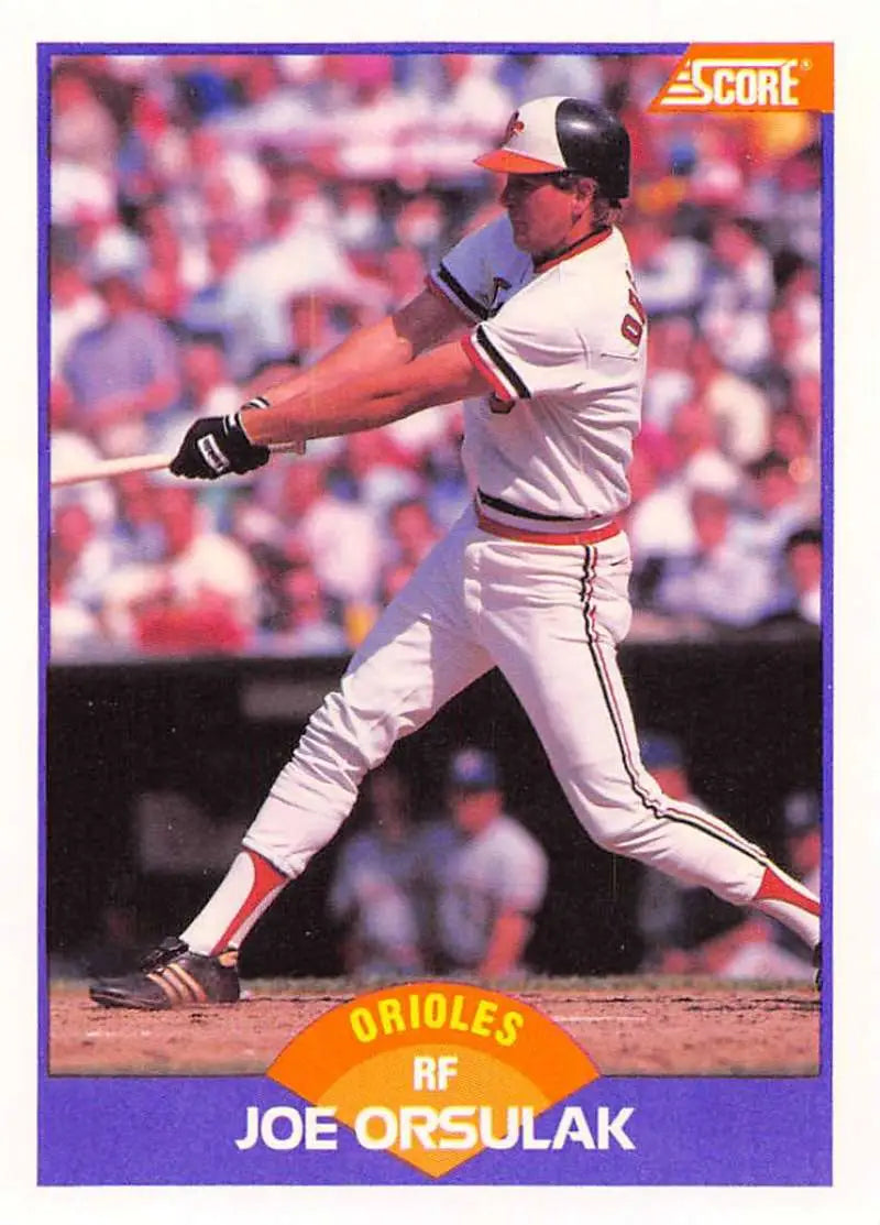 1989 Score #247 Joe Orsulak NM-MT Baltimore Orioles Baseball Card - Baseball Card Single