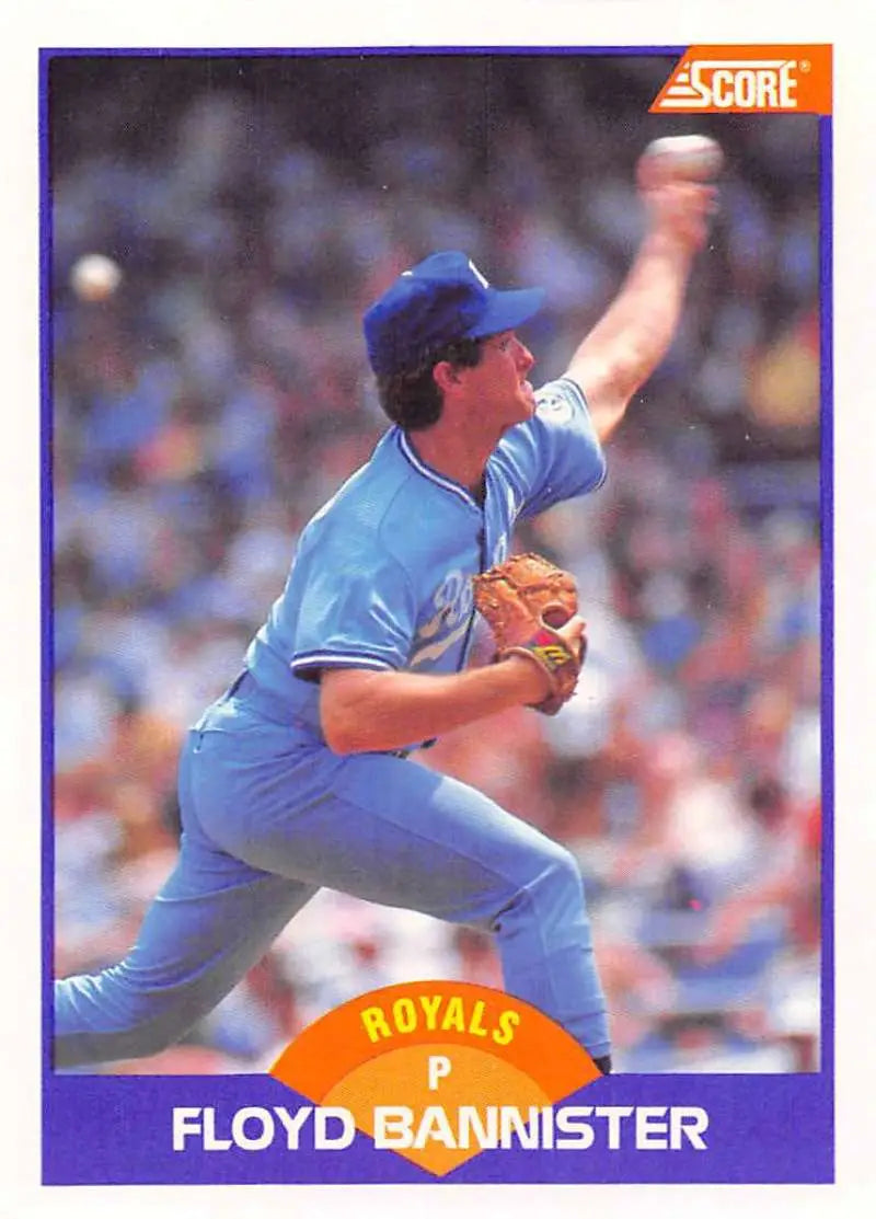 1989 Score #249 Floyd Bannister NM-MT Kansas City Royals Baseball Card - Baseball Card Single