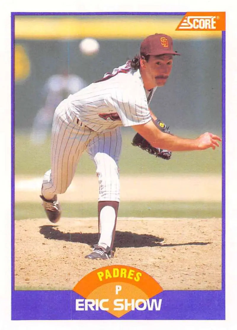 1989 Score #254 Eric Show NM-MT San Diego Padres Baseball Card - Baseball Card Single