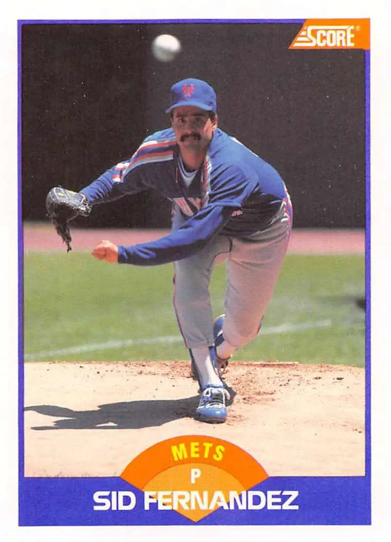 1989 Score #268 Sid Fernandez NM-MT New York Mets Baseball Card - Baseball Card Single