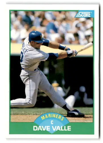 1989 Score #27 Dave Valle EX/NM Mariners ID:66758 - Baseball Card Single