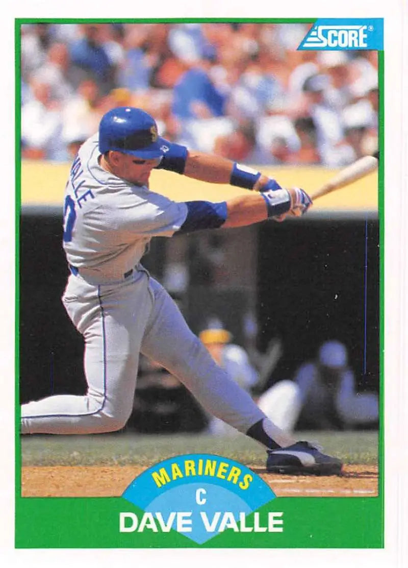 1989 Score #27 Dave Valle NM-MT Seattle Mariners Baseball Card - Baseball Card Single