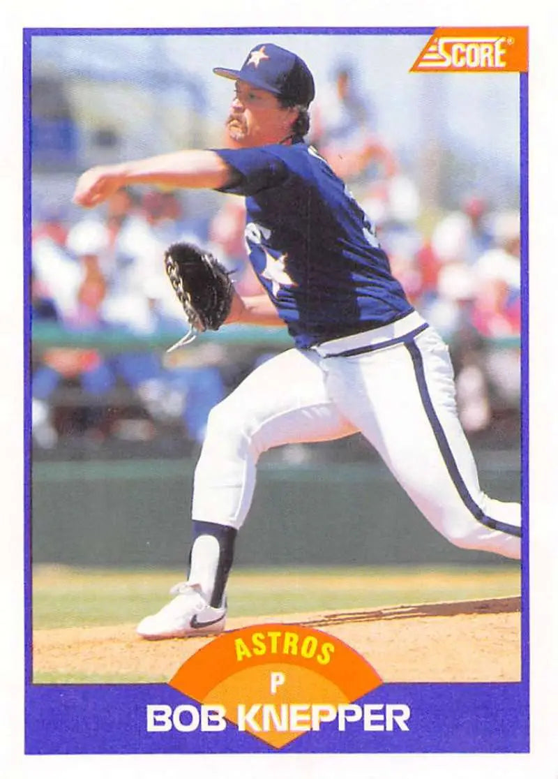 1989 Score #273 Bob Knepper NM-MT Houston Astros Baseball Card - Baseball Card Single