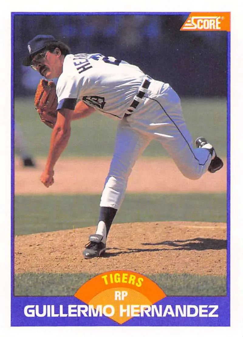 1989 Score #275 Guillermo Hernandez NM-MT Detroit Tigers Baseball Card - Baseball Card Single