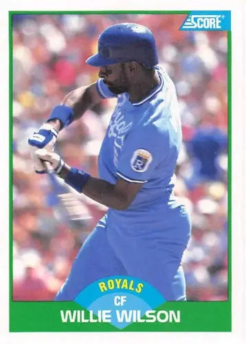 1989 Score #28 Willie Wilson NM-MT Royals ID:80213 - Baseball Card Single