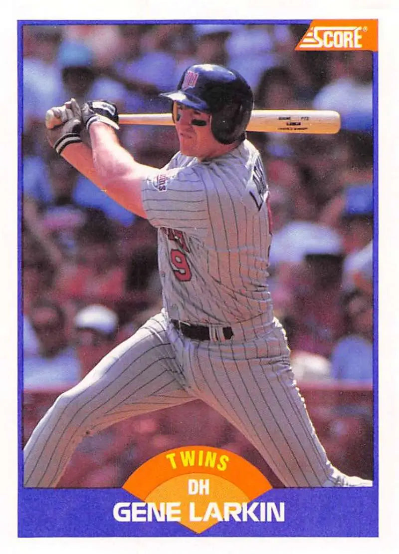1989 Score #280 Gene Larkin NM-MT Minnesota Twins Baseball Card - Baseball Card Single