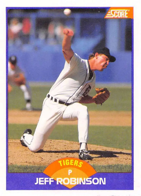 1989 Score #284 Jeff Robinson NM-MT Detroit Tigers Baseball Card - Baseball Card Single