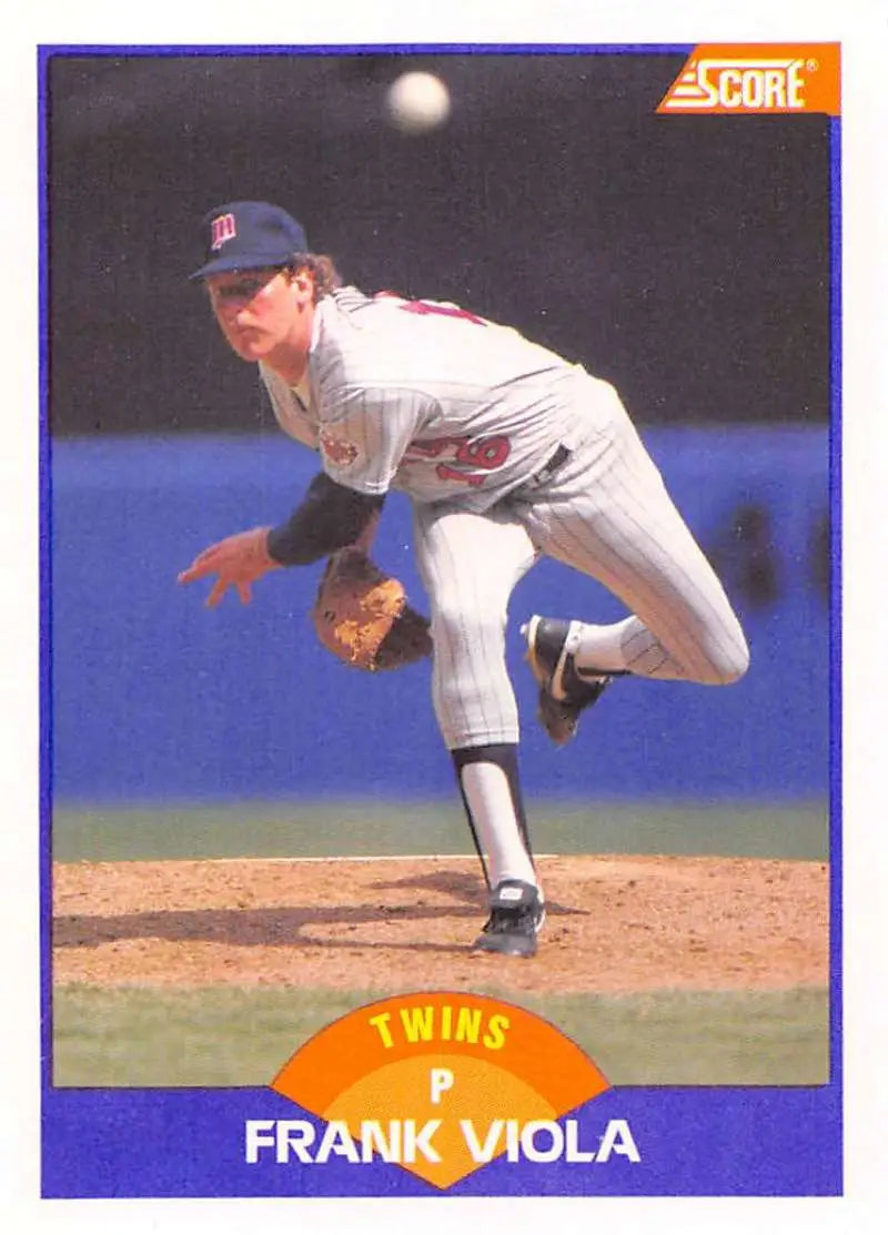 1989 Score #290 Frank Viola NM-MT Minnesota Twins Baseball Card - Baseball Card Single
