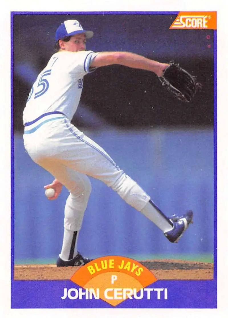1989 Score #304 John Cerutti NM-MT Toronto Blue Jays Baseball Card - Baseball Card Single