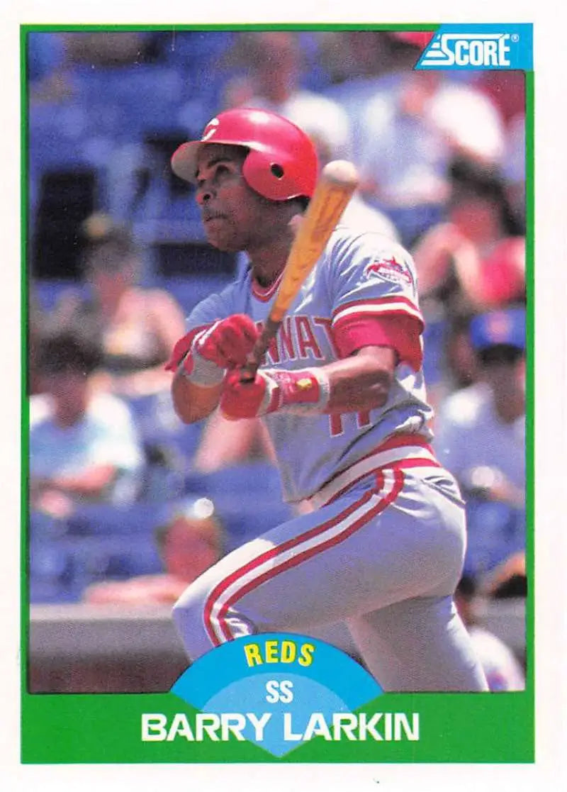 1989 Score #31 Barry Larkin NM-MT Cincinnati Reds Baseball Card - Baseball Card Single