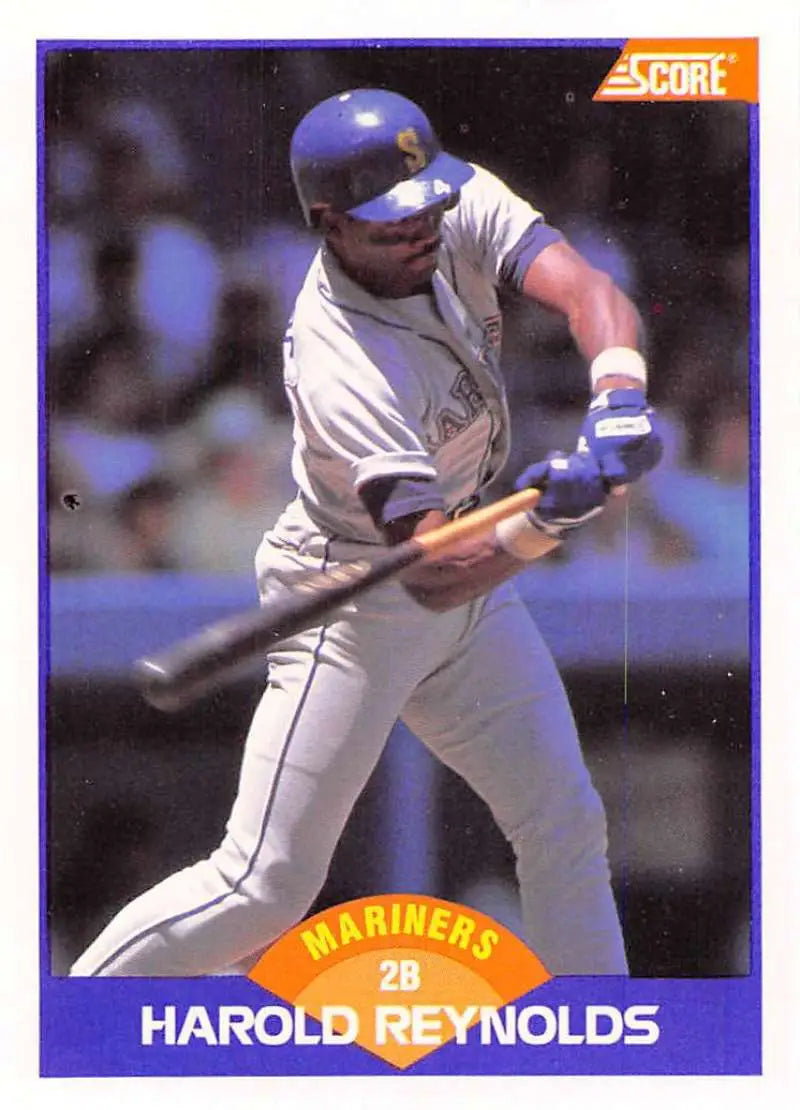 1989 Score #310 Harold Reynolds NM-MT Seattle Mariners Baseball Card - Baseball Card Single