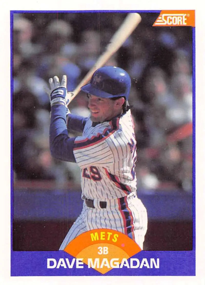 1989 Score #312 Dave Magadan NM-MT New York Mets Baseball Card - Baseball Card Single