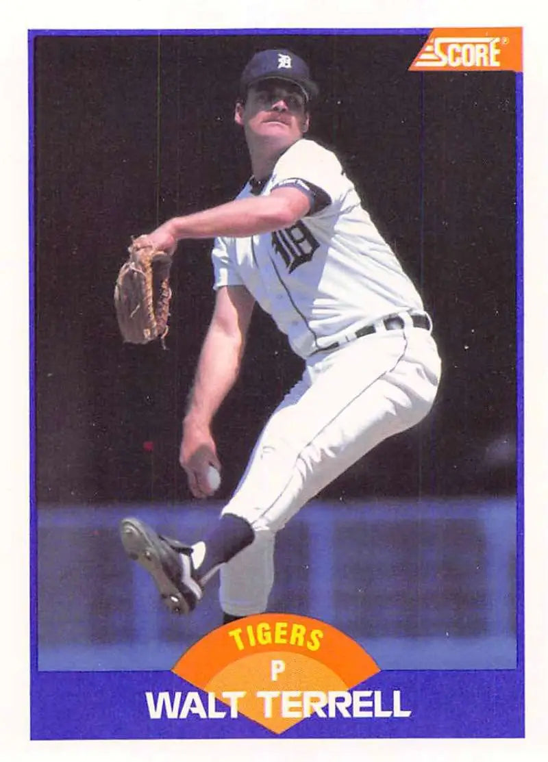 1989 Score #314 Walt Terrell NM-MT Detroit Tigers Baseball Card - Baseball Card Single