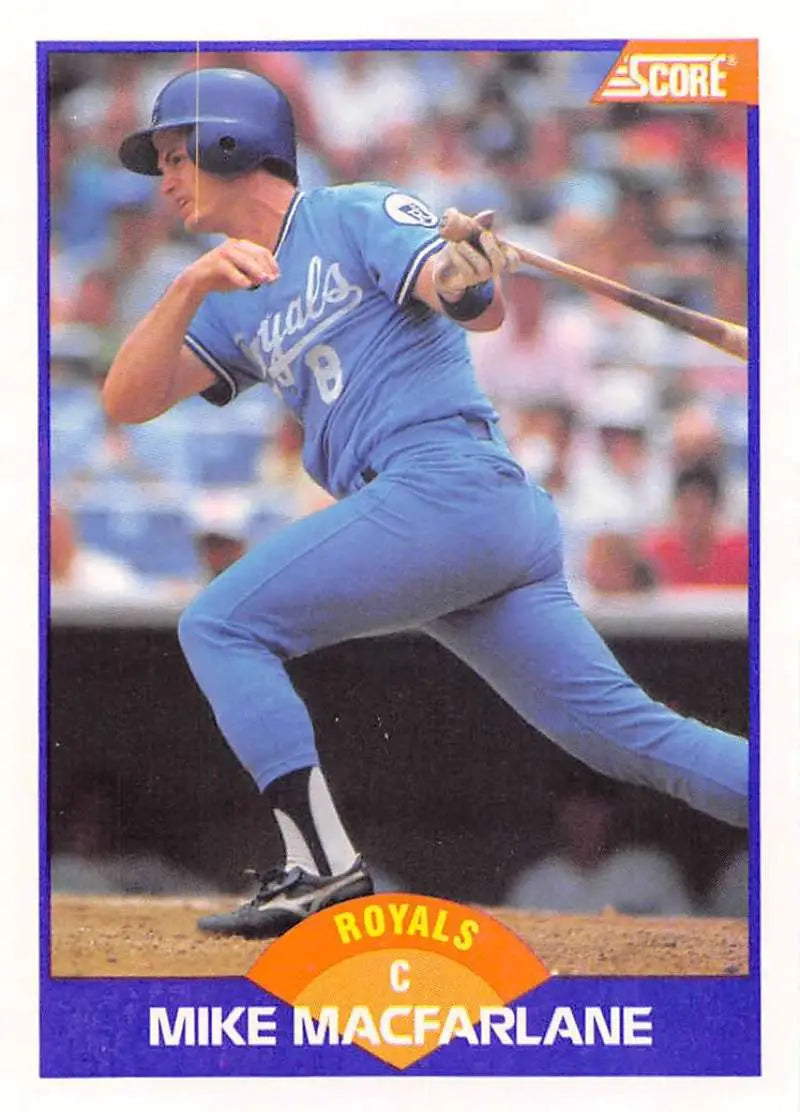 1989 Score #319 Mike Macfarlane NM-MT RC Rookie Kansas City Royals Baseball Card - Baseball Card Single