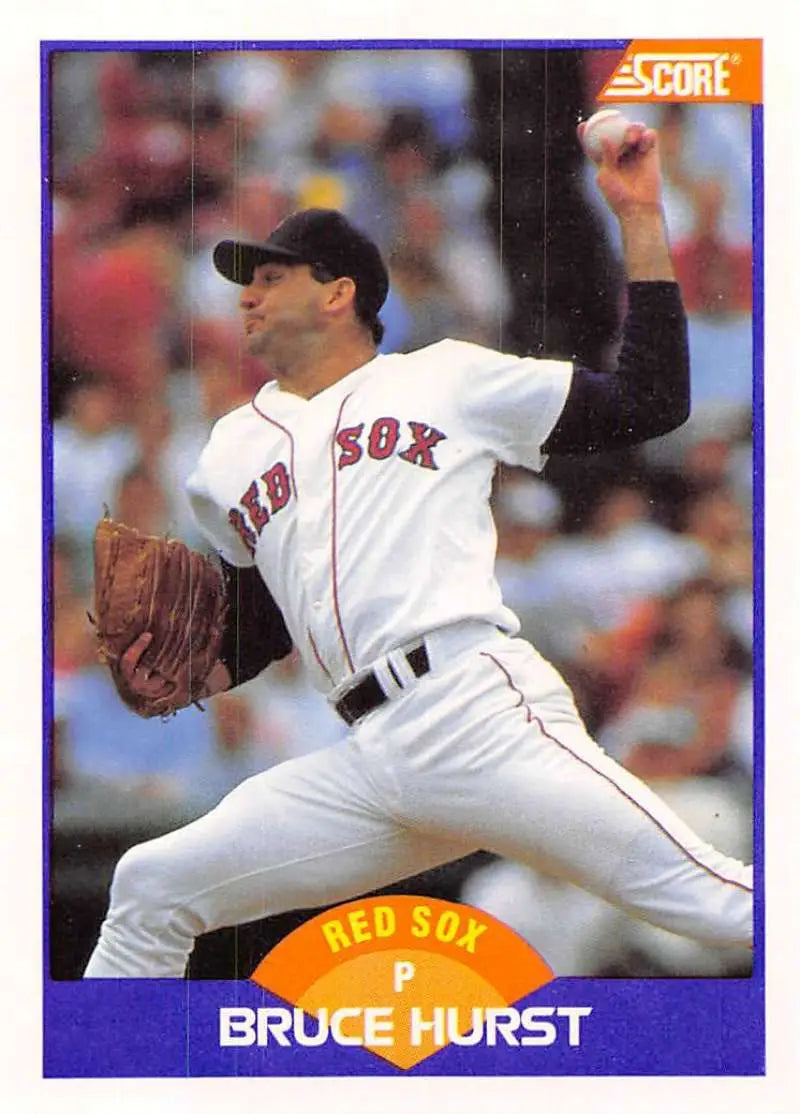 1989 Score #325 Bruce Hurst NM-MT Boston Red Sox Baseball Card - Baseball Card Single