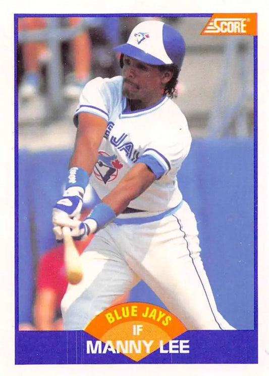 1989 Score #326 Manuel Lee NM-MT Toronto Blue Jays Baseball Card - Baseball Card Single