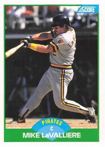 1989 Score #33 Mike LaValliere NM-MT Pirates ID:80258 - Baseball Card Single