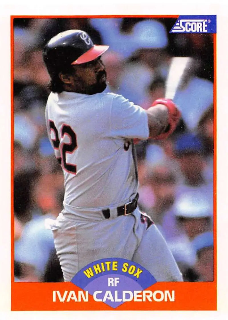 1989 Score #331 Ivan Calderon NM-MT Chicago White Sox Baseball Card - Baseball Card Single