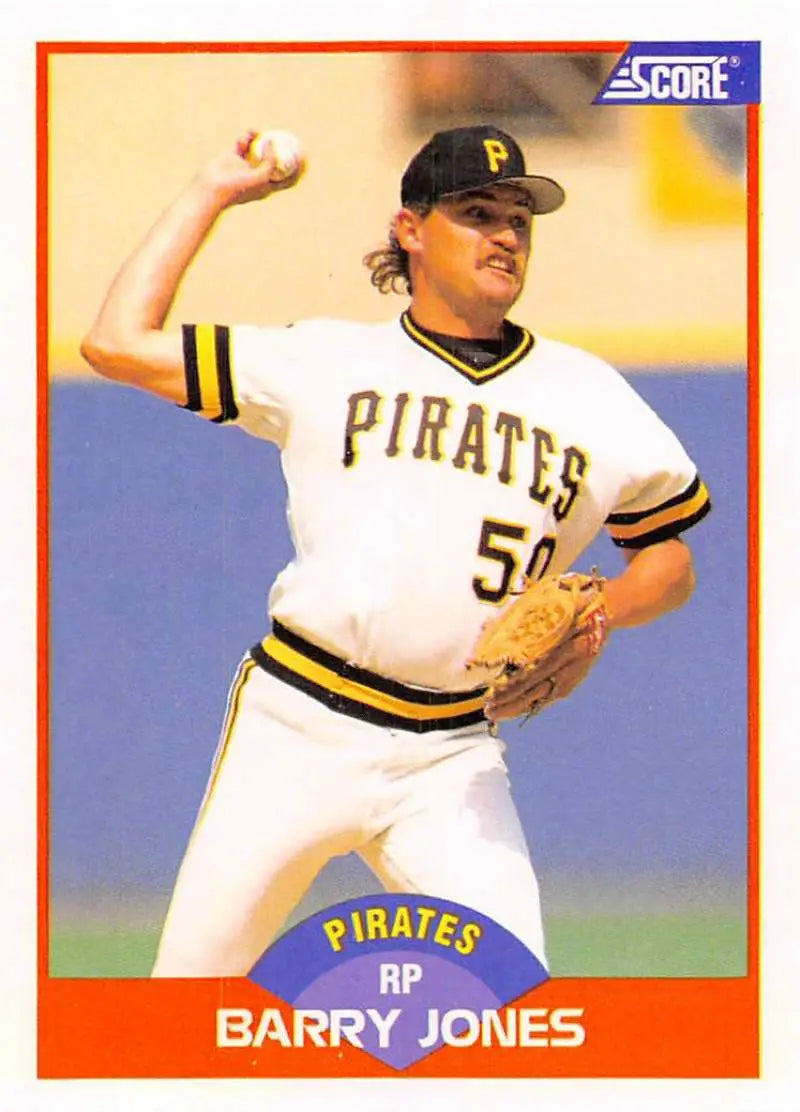 1989 Score #333 Barry Jones NM-MT Pittsburgh Pirates Baseball Card - Baseball Card Single