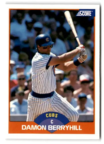 1989 Score #336 Damon Berryhill EX/NM Cubs ID:66777 - Baseball Card Single