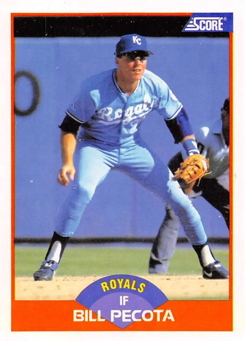 1989 Score #339 Bill Pecota NM-MT Kansas City Royals Baseball Card - Baseball Card Single