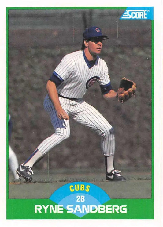 1989 Score #35 Ryne Sandberg NM-MT Chicago Cubs Baseball Card - Baseball Card Single