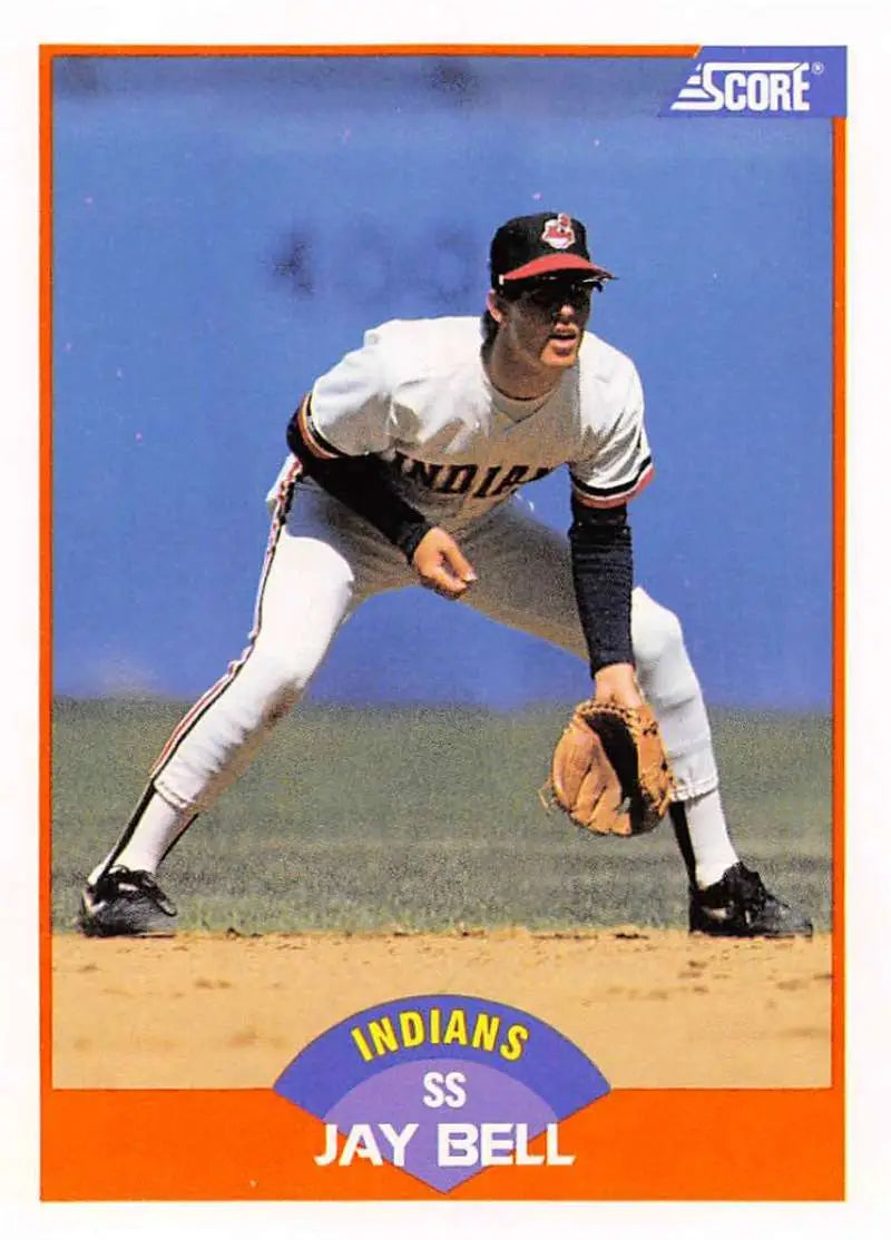 1989 Score #352 Jay Bell NM-MT Cleveland Indians Baseball Card - Baseball Card Single