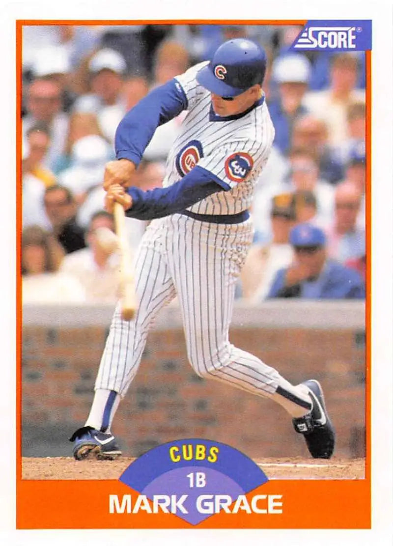 1989 Score #362 Mark Grace NM-MT Chicago Cubs Baseball Card - Baseball Card Single