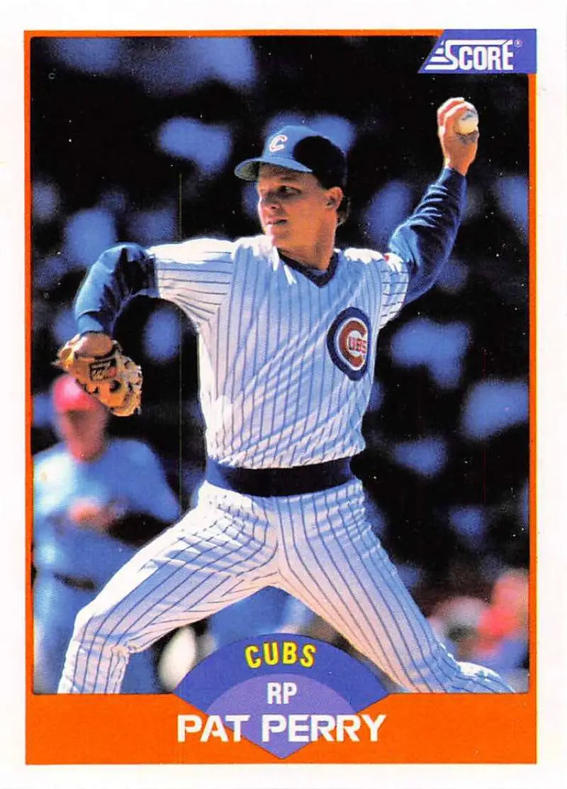 1989 Score #364 Pat Perry NM-MT Chicago Cubs Baseball Card - Baseball Card Single