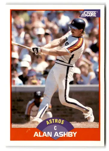 1989 Score #366 Alan Ashby EX/NM Astros ID:66813