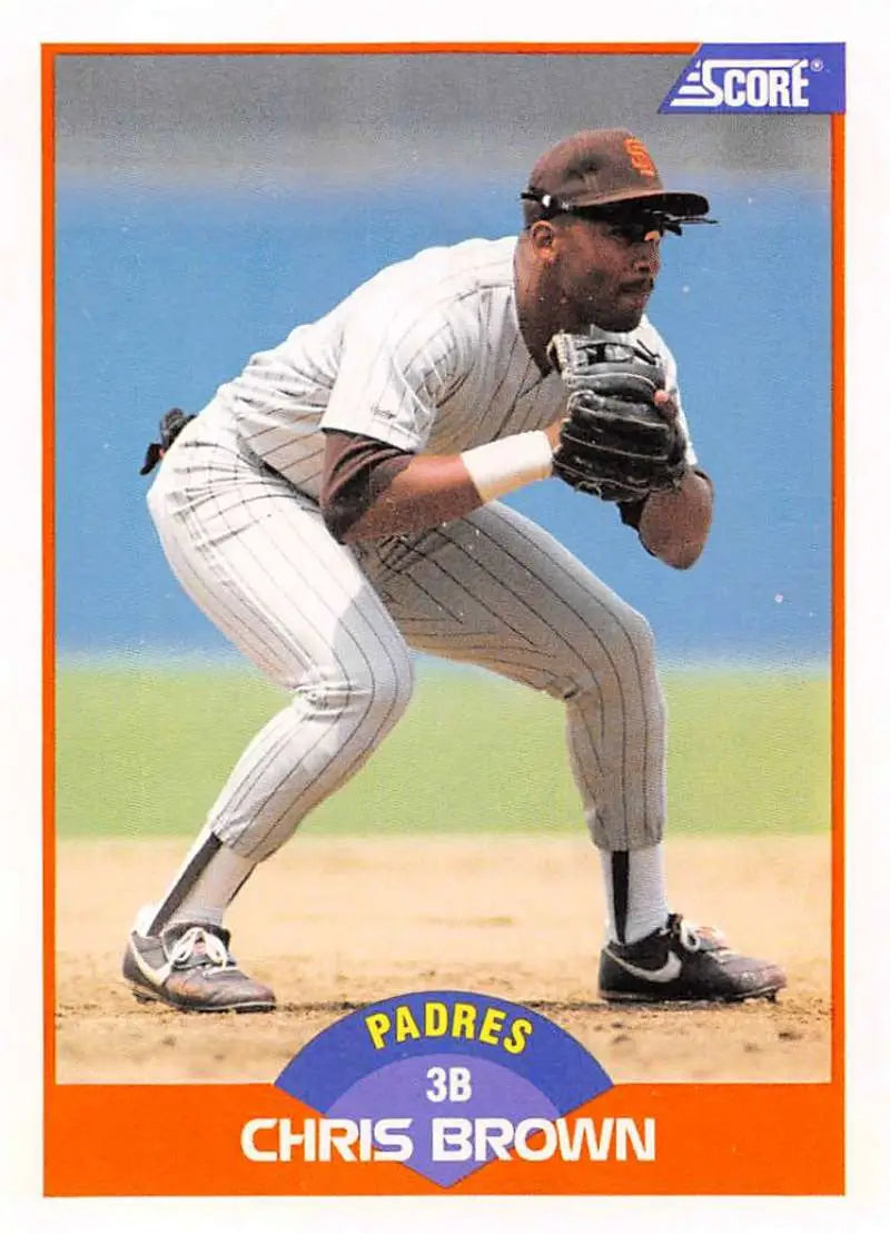 1989 Score #369 Chris Brown NM-MT San Diego Padres Baseball Card - Baseball Card Single