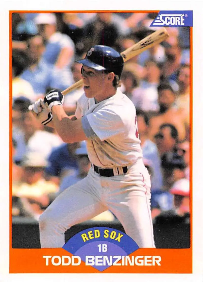 1989 Score #371 Todd Benzinger NM-MT Boston Red Sox Baseball Card - Baseball Card Single