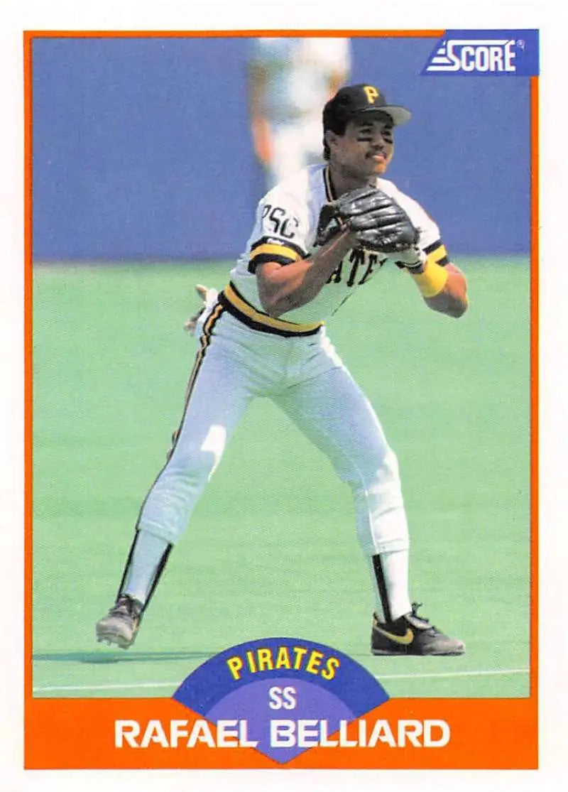 1989 Score #379 Rafael Belliard NM-MT Pittsburgh Pirates Baseball Card - Baseball Card Single