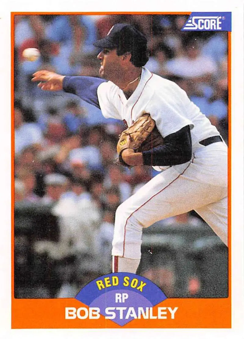 1989 Score #383 Bob Stanley NM-MT Boston Red Sox Baseball Card - Baseball Card Single