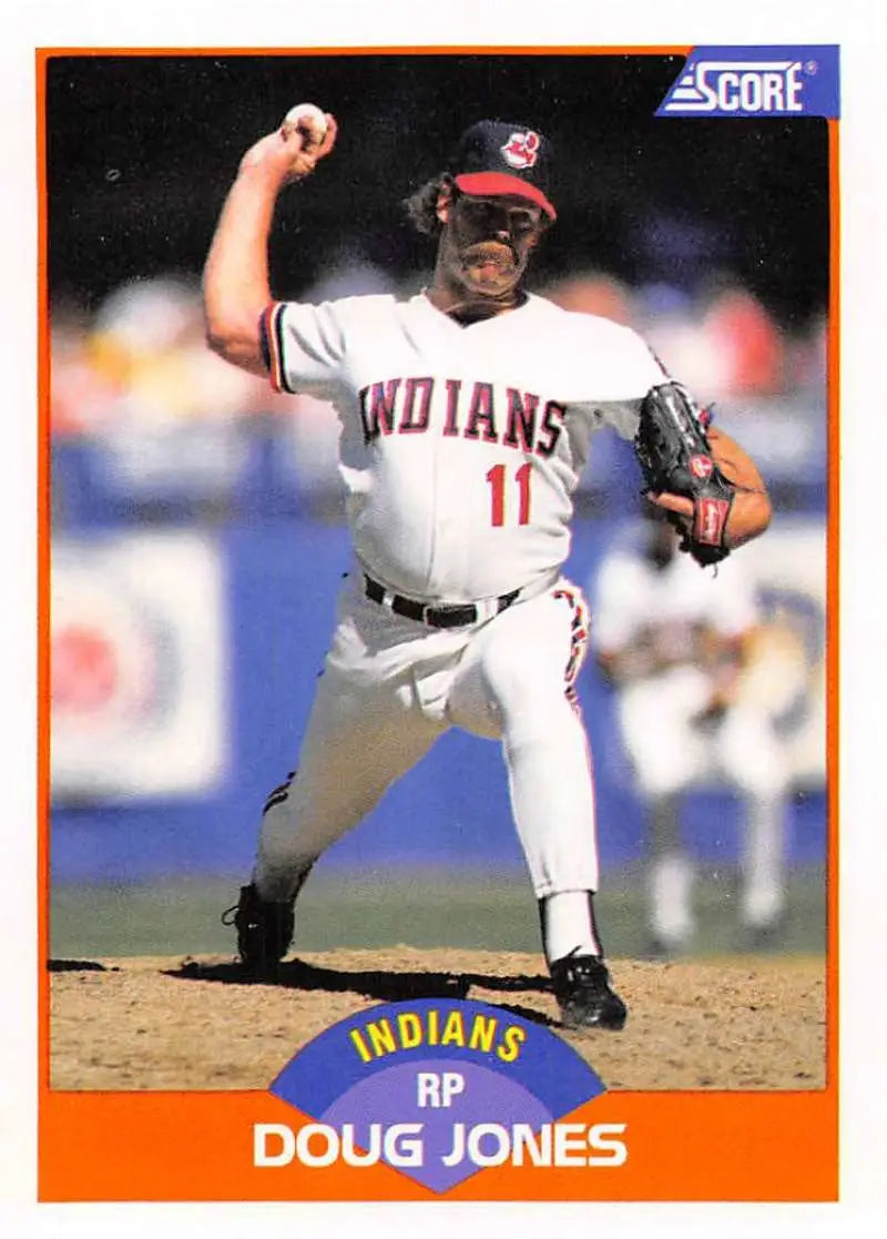 1989 Score #387 Doug Jones NM-MT Cleveland Indians Baseball Card - Baseball Card Single
