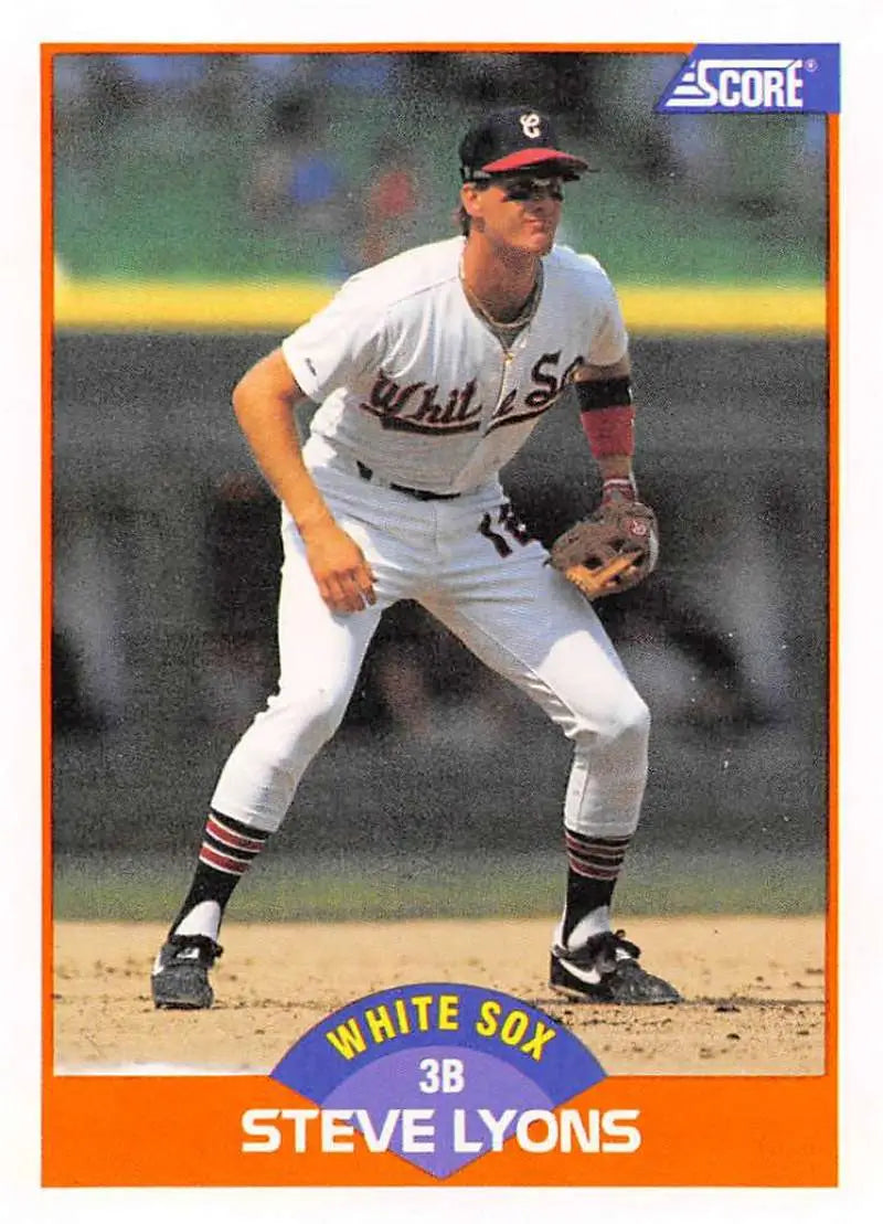 1989 Score #388 Steve Lyons NM-MT Chicago White Sox Baseball Card - Baseball Card Single