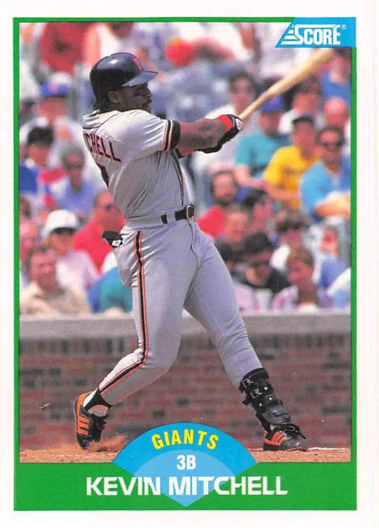 1989 Score #39 Kevin Mitchell NM-MT San Francisco Giants Baseball Card - Baseball Card Single