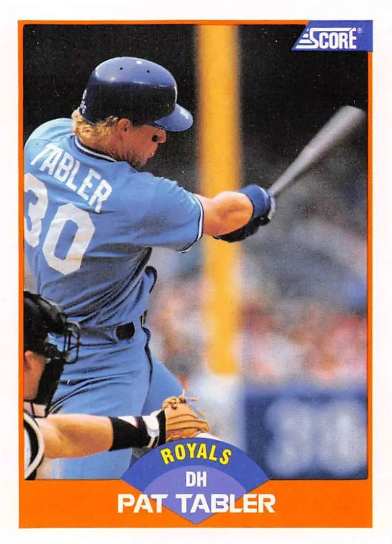 1989 Score #391 Pat Tabler NM-MT Kansas City Royals Baseball Card - Baseball Card Single